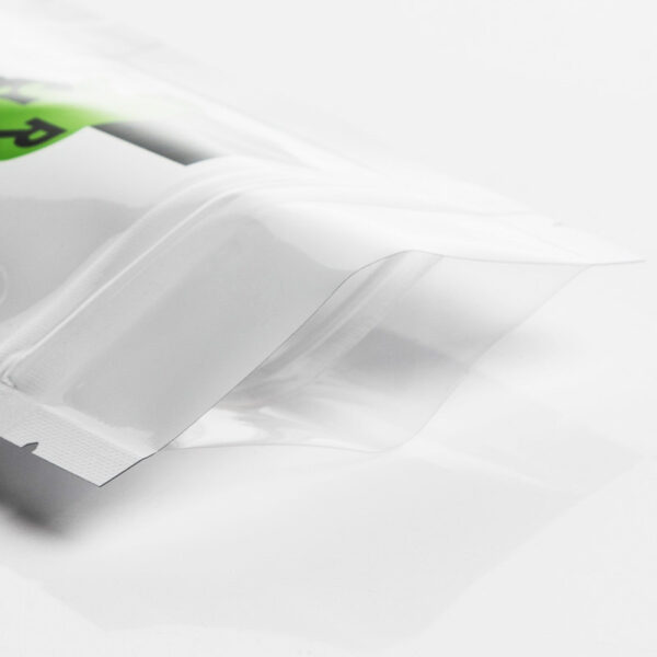 Half Ounce Black/Clear Mylar Bags - Image 2