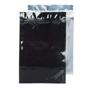 Half Ounce Black/Clear Mylar Bags