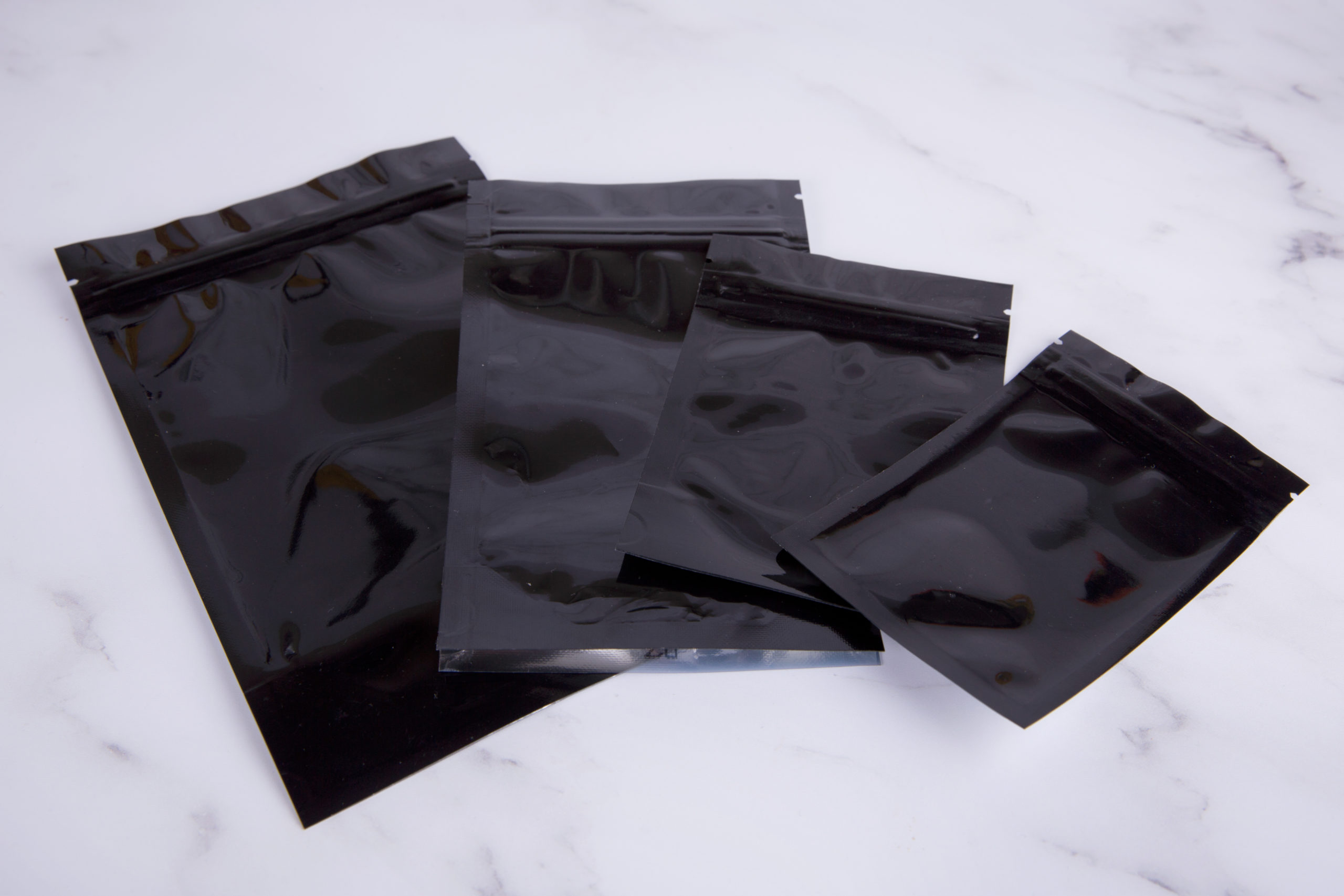7grams black / clear mylar bags Top Shelf Packaging