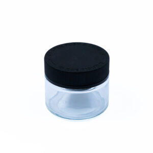 Glass Jars 2oz 100ml 3.5g - with Child resistant lid (10)