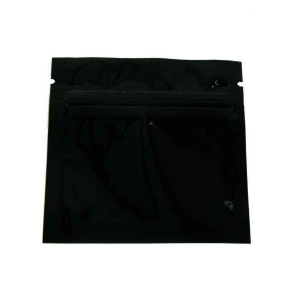 1g black/clear mylar bags