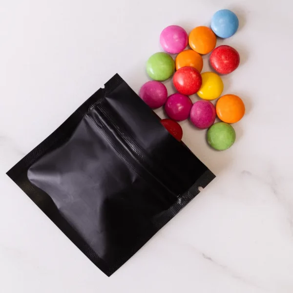 Mylar Bags 7x7cm (Black / Clear) - 1g - Image 3