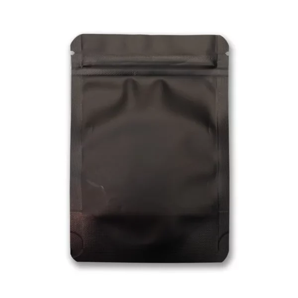 3.5 Mylar Black/Clear Bag  - matte finish rounded edges - Image 5