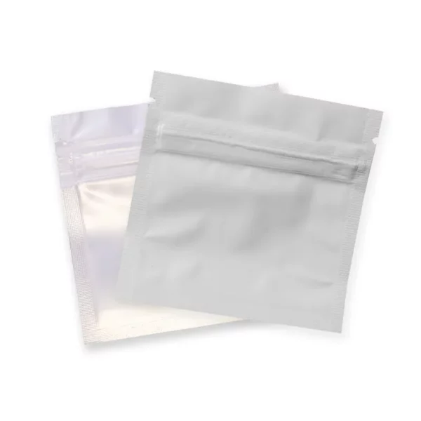 1g Mylar Bags 7x7cm (White / Clear) - Image 3