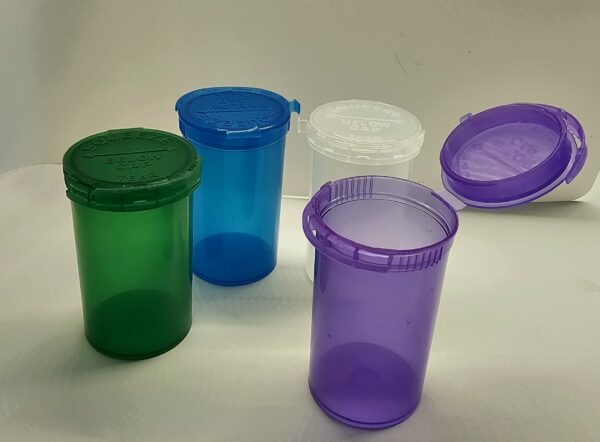 Tear seal tamper evident pop-tops (6/13/19/30 drams)